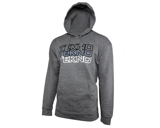 Tekno RC Grey "Stacked" Hoodie (2XL) (TKRHOODIE06XXL)