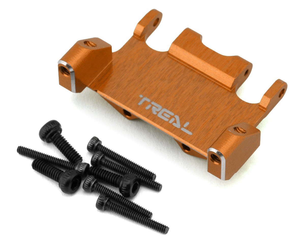 Treal Hobby Axial AX24 Aluminum Servo Mount (Orange) (EcoPower/Emax) (TLHTAX24-03)