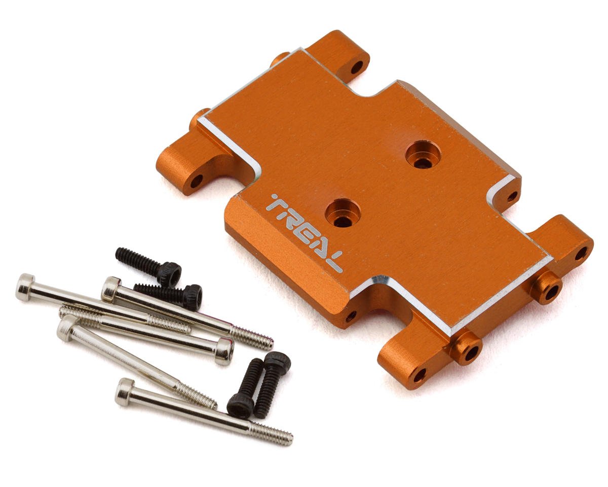 Treal Hobby Axial AX24 Aluminum Skid Plate (Orange) (TLHTAX24-07)