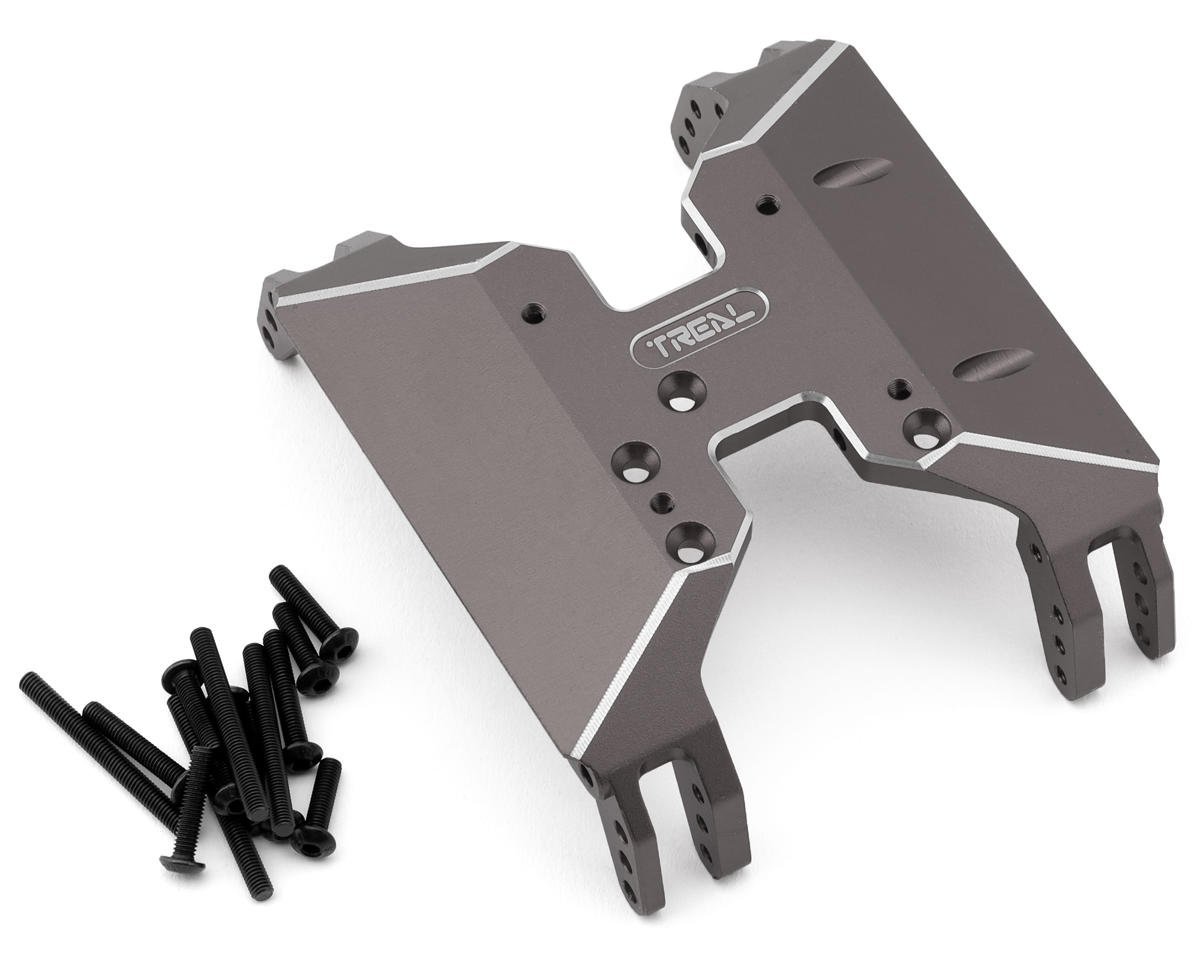 Treal Hobby Axial Capra CNC Aluminum Center Skid Plate (Titanium) (TLHTCAPRA-13)