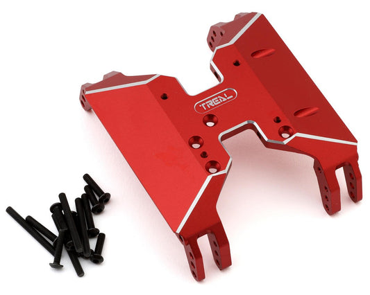 Treal Hobby Axial Capra CNC Aluminum Center Skid Plate (Red) (TLHTCAPRA-14)