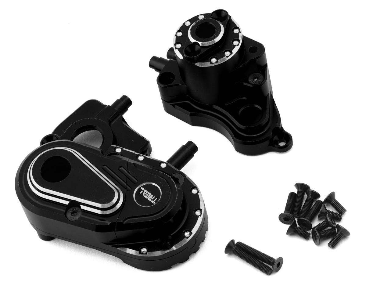 Treal Hobby Axial Capra CNC Aluminum Transmission Case (Black) (TLHTCAPRA-18)