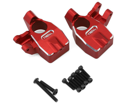 Treal Hobby Axial Capra CNC Aluminum Steering Knuckles (Red) (TLHTCAPRA-24)
