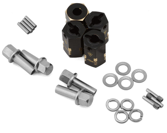 Treal Hobby Capra/SCX10 III 12mm Brass Extended Wheel Hex Adapters (4) (20mm) (TLHTCAPRA-32)