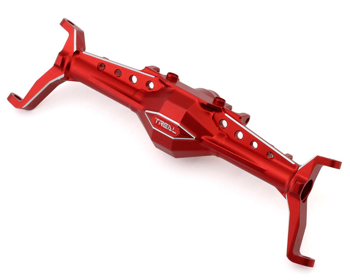 Treal Hobby Axial Capra CNC Aluminum One Piece Front Axle Housing (Red) (TLHTCAPRA-33)