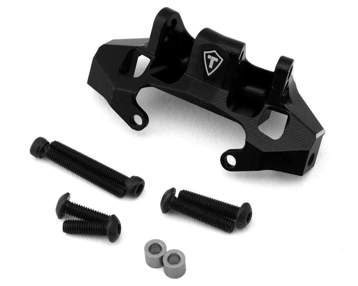 Treal Hobby Axial Capra CNC Aluminum Rear Upper Link Riser Mount (Black) (TLHTCAPRA-36)