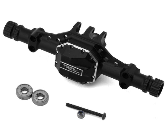 Treal Hobby Element RC Enduro Aluminum Front Axle Housing (Black) (TLHTENDURO-17)