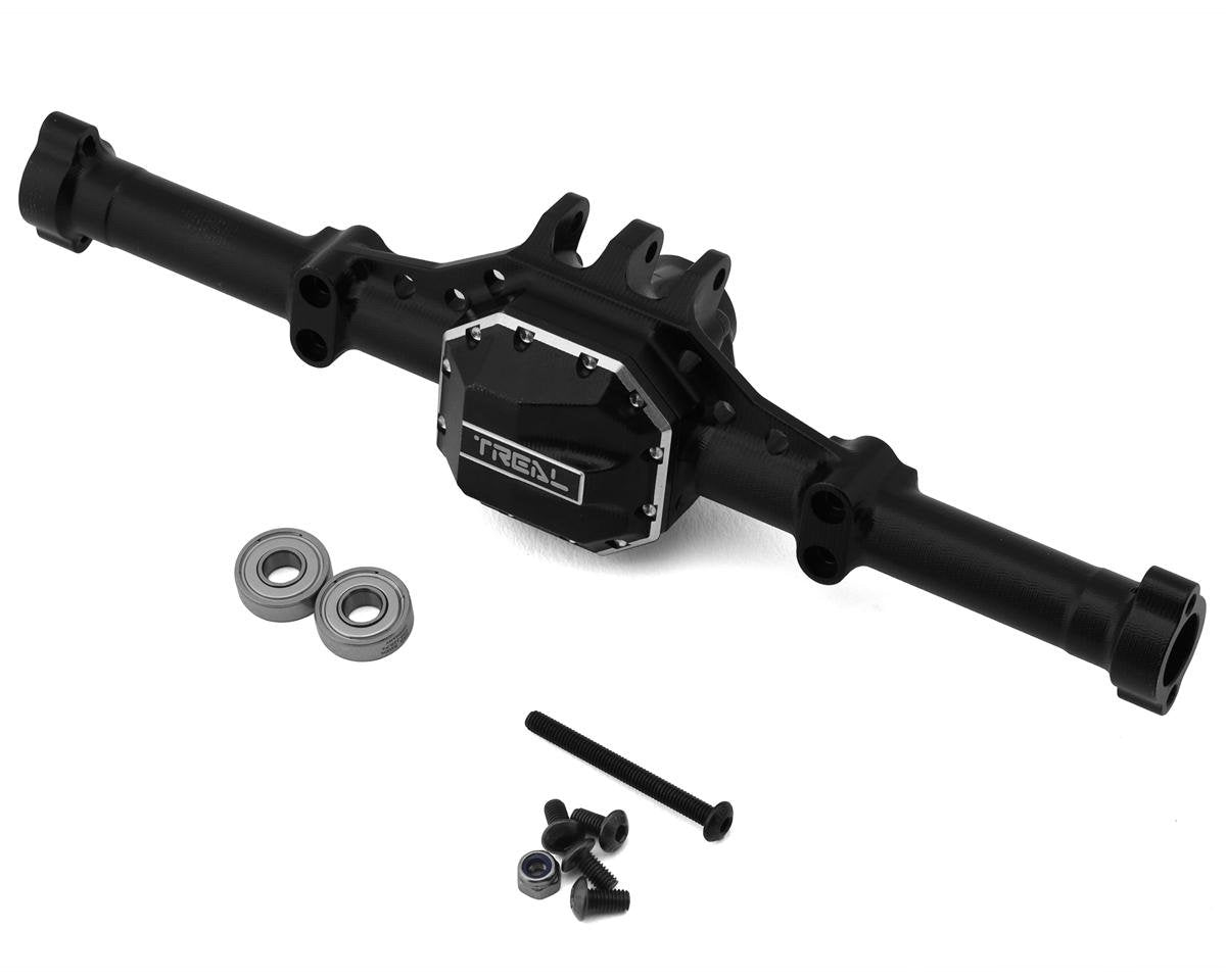 Treal Hobby Element RC Enduro Aluminum Rear Axle Housing (Black) (TLHTENDURO-19)