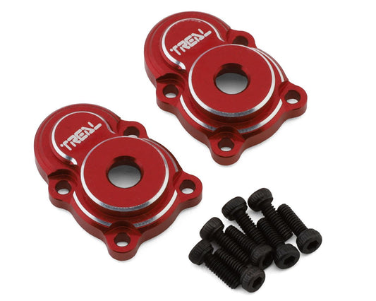 Treal Hobby FCX24 Aluminum Outer Portal Covers (Red) (2) (TLHTFCX24-06)