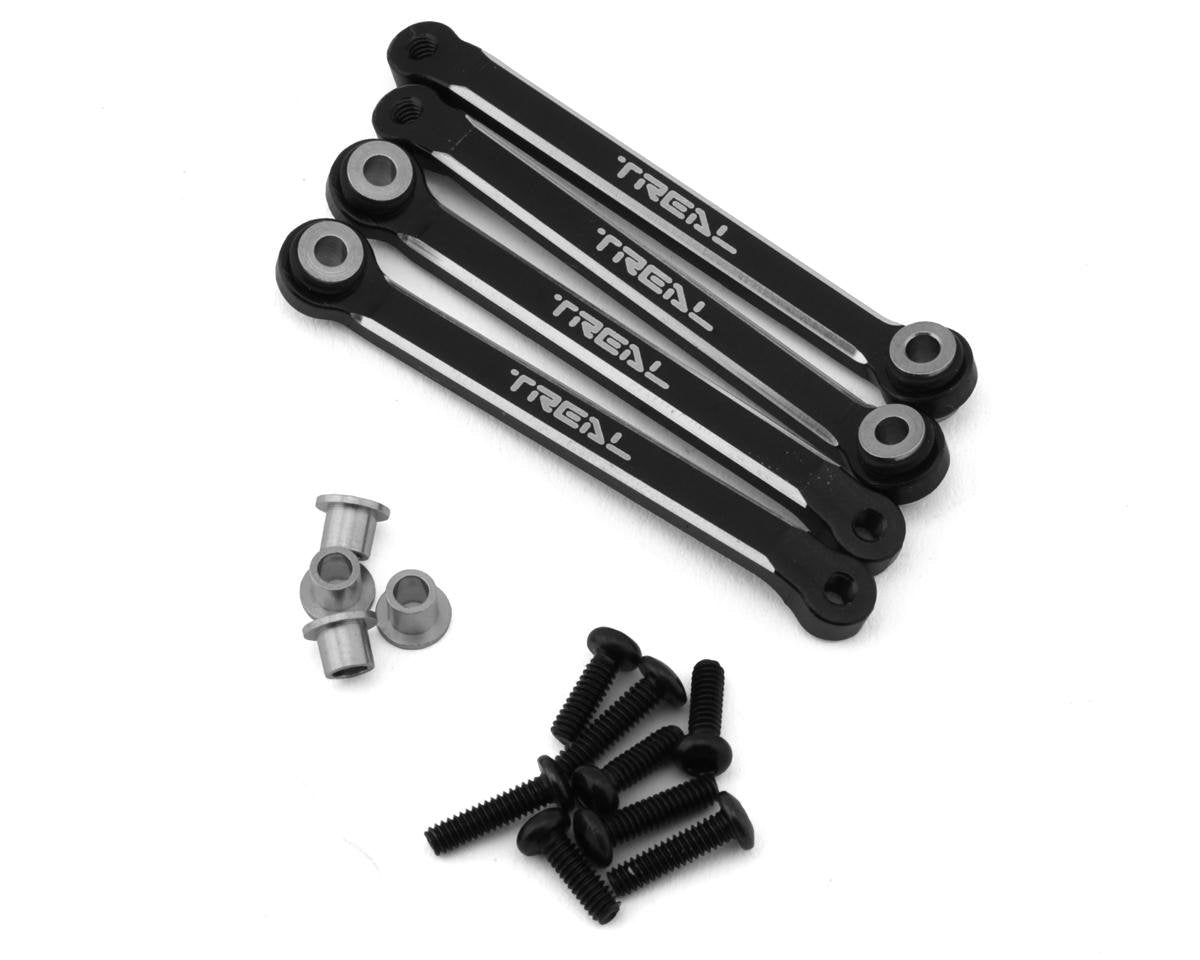 Treal Hobby FCX24 Aluminum Upper Links Set  (Black) (TLHTFCX24-19)