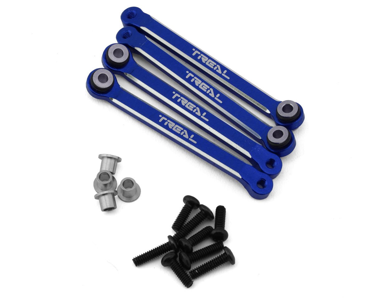 Treal Hobby FCX24 Aluminum Upper Links Set  (Blue) (TLHTFCX24-20)