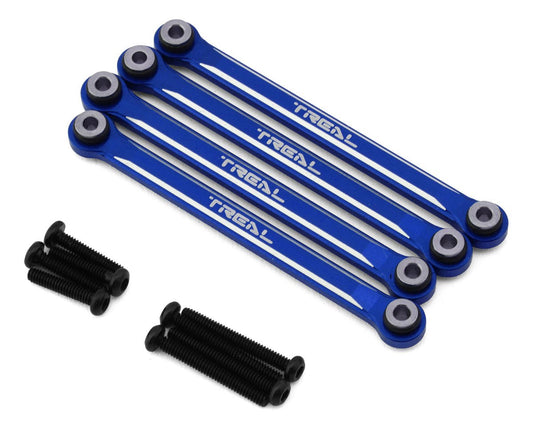 Treal Hobby FCX24 Aluminum Lower Links Set  (Blue) (TLHTFCX24-24)