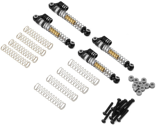 Treal Hobby FCX24 Threaded Double Barrel Aluminum Shocks (43mm) (Black) (4) (TLHTFCX24-39)