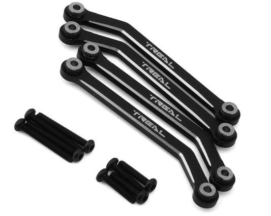 Treal Hobby FCX24 Aluminum High Clearance Lower Links Set (Black) (TLHTFCX24-44)
