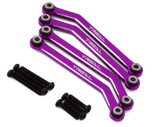 Treal Hobby FCX24 Aluminum High Clearance Lower Links Set (Purple) (TLHTFCX24-46)