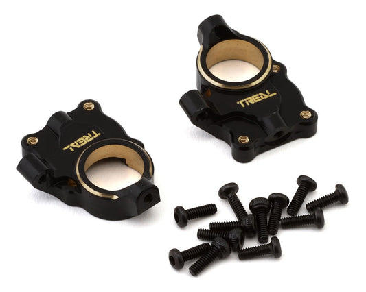 Treal Hobby FCX24 Brass Inner Portal Covers (Black) (2) (8.5g) (TLHTFCX24-54)