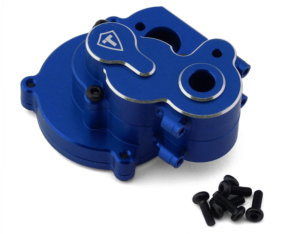 Treal Hobby FCX24 Aluminum Transmission Gear Box Set (Blue) (TLHTFCX24-60)