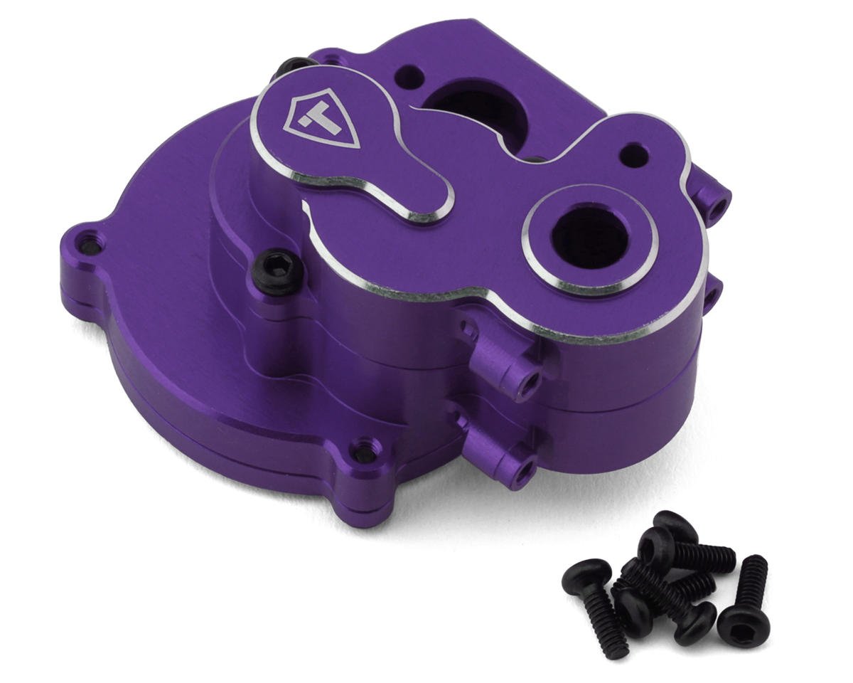 Treal Hobby FCX24 Aluminum Transmission Gear Box Set (Purple) (TLHTFCX24-61)