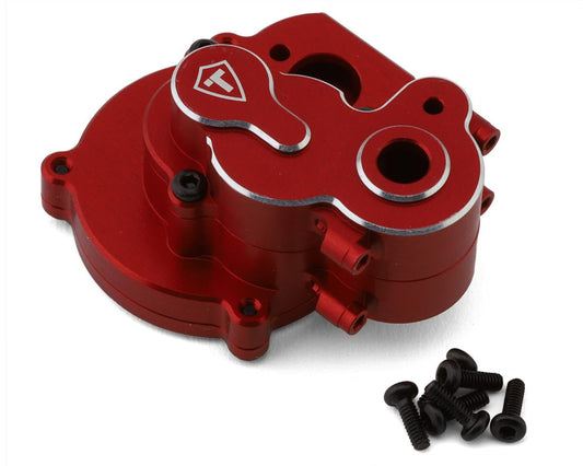 Treal Hobby FCX24 Aluminum Transmission Gear Box Set (Red) (TLHTFCX24-62)