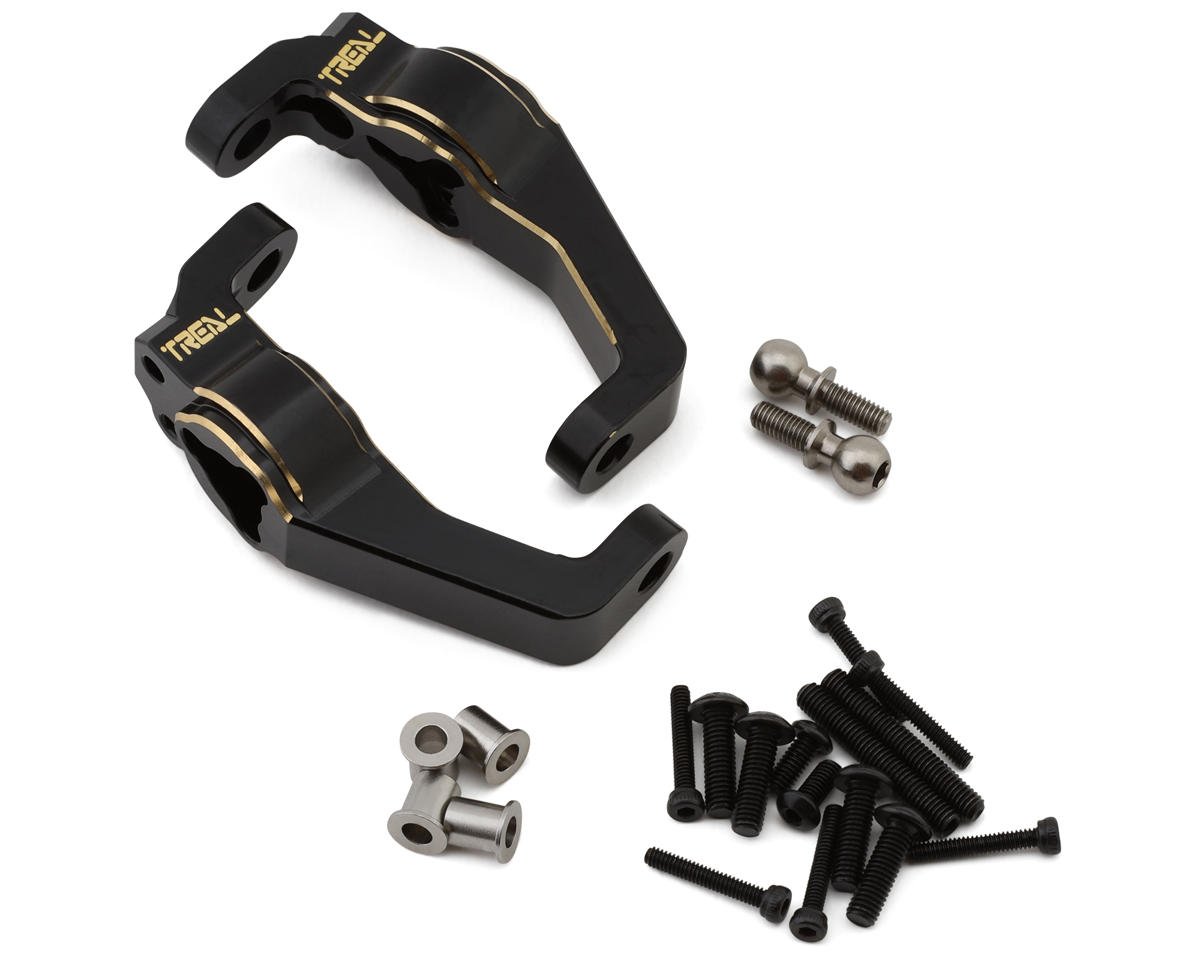 Treal Hobby Redcat Gen8 Brass Caster Blocks C-Hub Carriers (Black) (2) (45g) (TLHTGEN8-05)