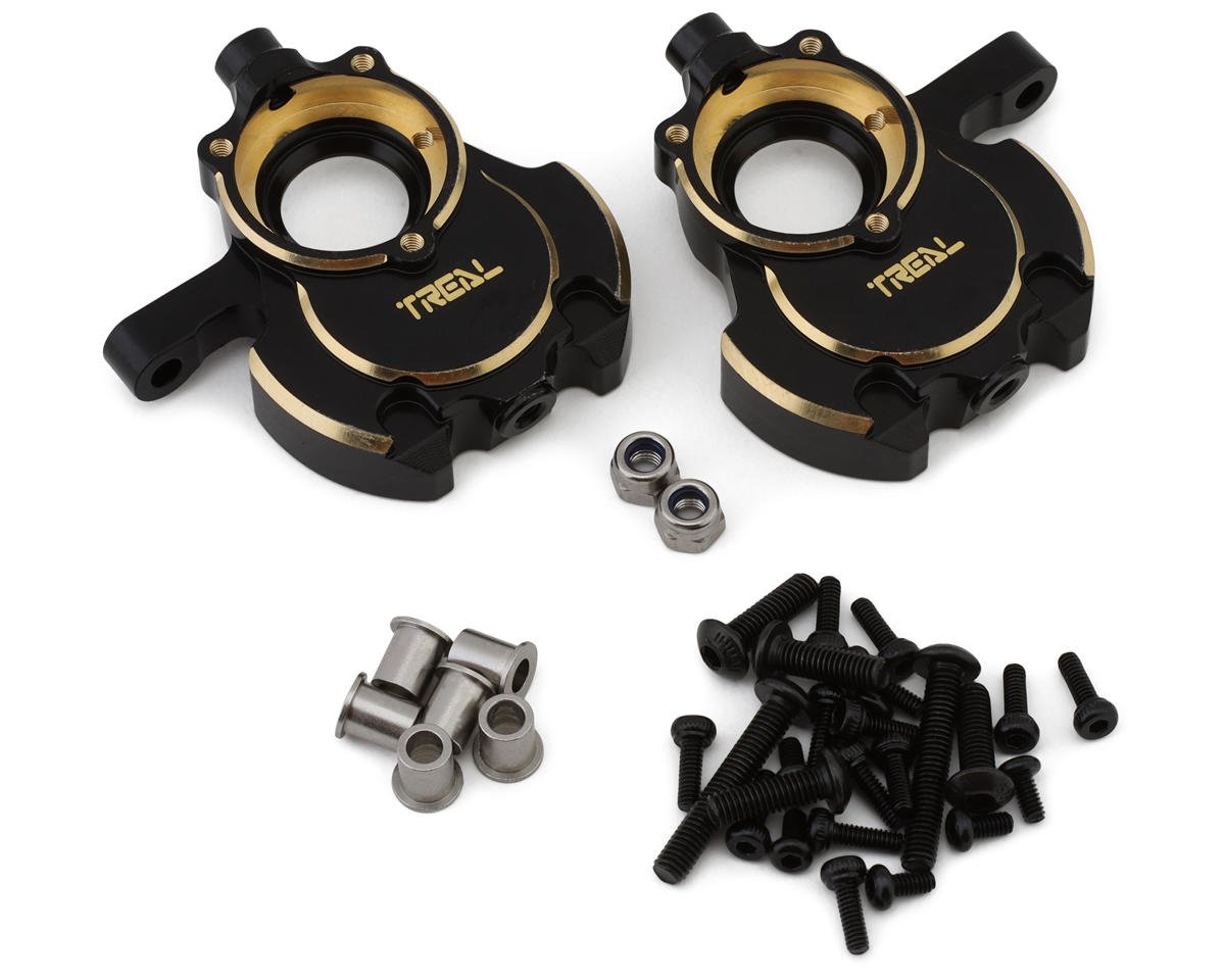 Treal Hobby Redcat Gen8 Brass Inner Front Portal Covers (Black) (2) (42g) (TLHTGEN8-07)