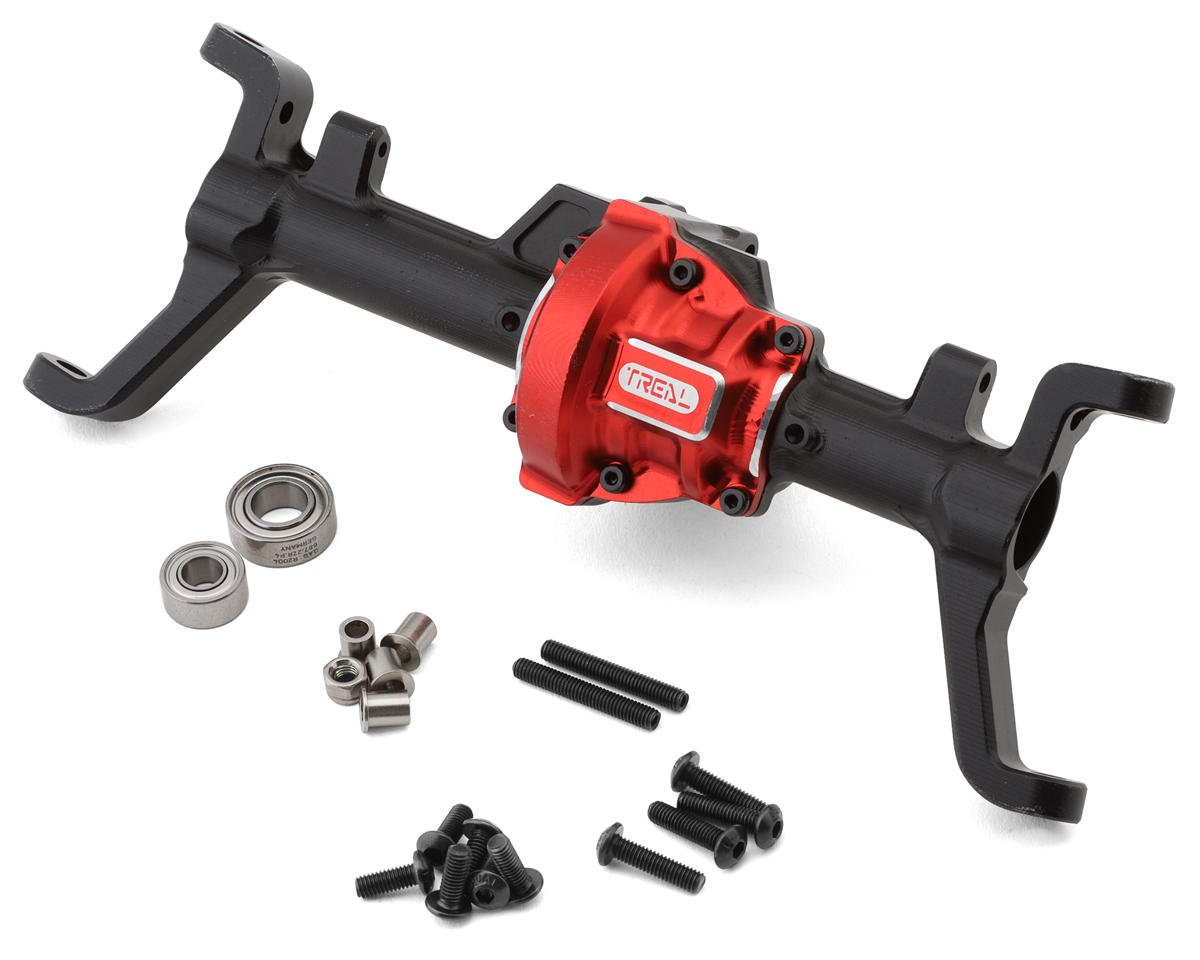 Treal Hobby Redcat Gen9 Aluminum Front Axle Housing w/C-Hubs (Black) (TLHTGEN9-01)