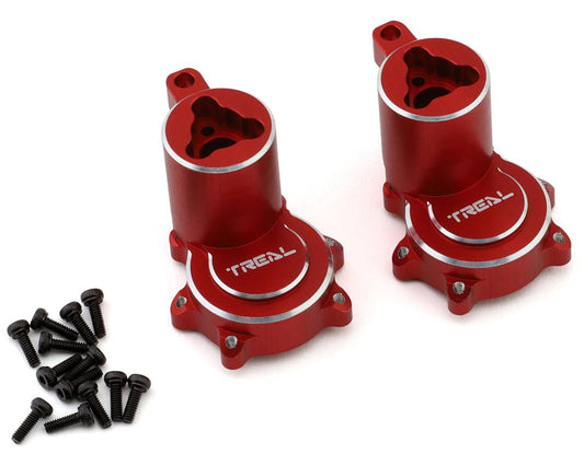 Treal Hobby Redcat Gen9 Aluminum Rear Hubs/Inner Portal Covers (Red) (2) (TLHTGEN9-12)