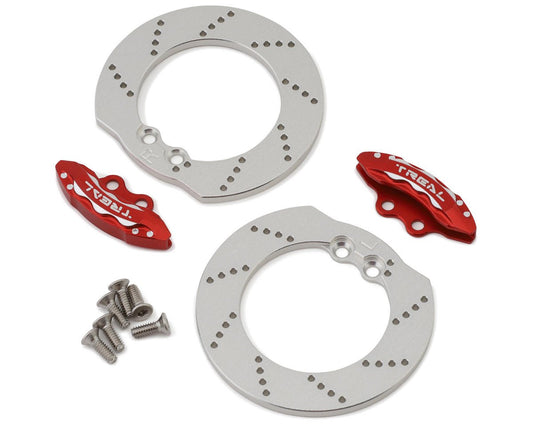 Treal Hobby Redcat Gen9 CNC Aluminum Brake Disc & Caliper Set (Silver) (2) (TLHTGEN9-29)