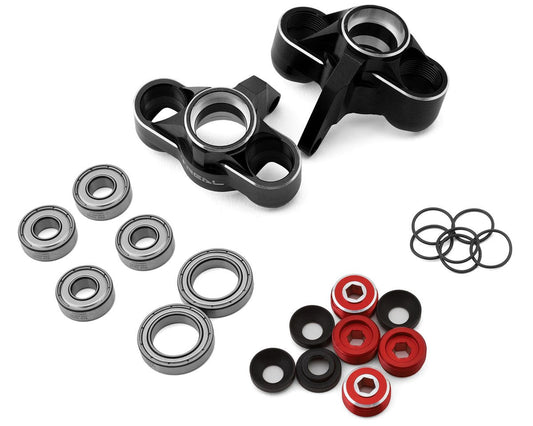 Treal Hobby Arrma Kraton 6S EXB Aluminum Front Steering Knuckles (Black) (2) (TLHTKRATON-05)