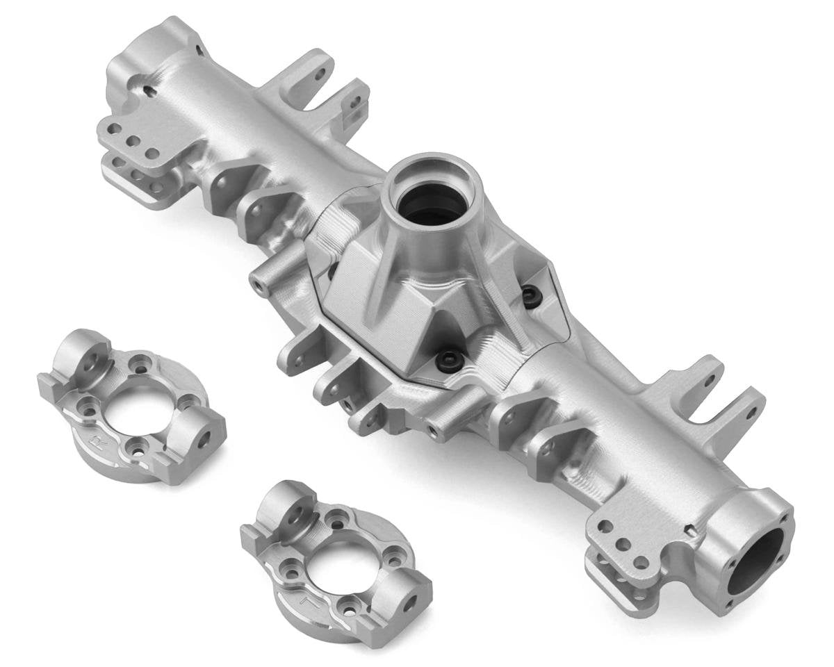 Treal Hobby Losi LMT CNC-Machined Aluminum Front Axle Housing (Silver) (TLHTLMT-02)