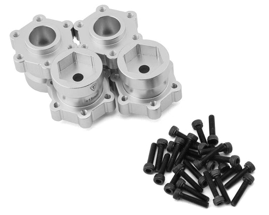 Treal Hobby Losi LMT Aluminum Wheel Hub Spacer (Silver) (4) (+15mm) (TLHTLMT-102)