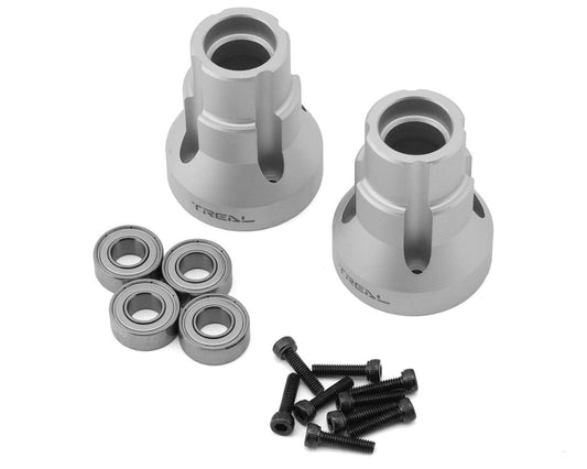 Treal Hobby Losi LMT Aluminum Rear Axle Mounts (Silver) (2) (0 Degree) (TLHTLMT-10)