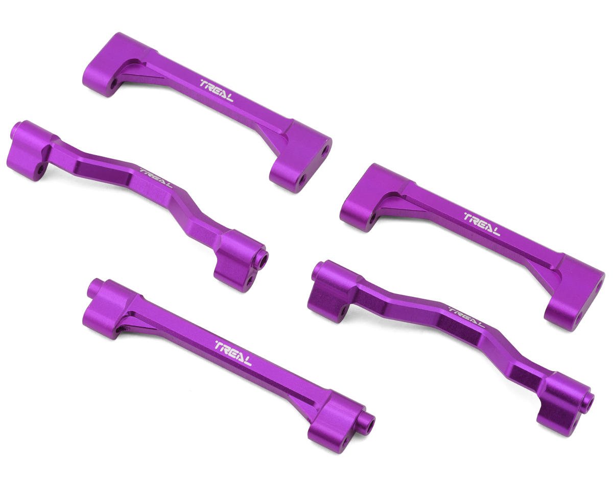 Treal Hobby Losi LMT Aluminum Chassis Cross Brace Set (Purple) (5) (TLHTLMT-112)