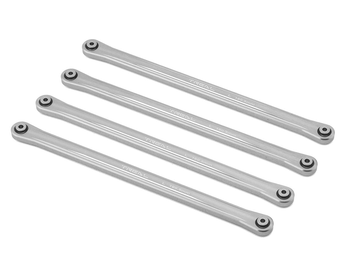 Treal Hobby Losi LMT Mega Aluminum Lower 4-Link Bar Set (Silver) (160.5mm) (TLHTLMT-122)