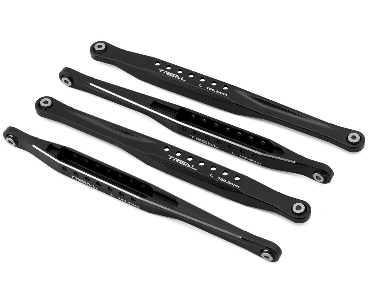 Treal Hobby Losi LMT Aluminum Lower Trailing Arm Link Set (Black) (4) (160.5mm) (TLHTLMT-123)