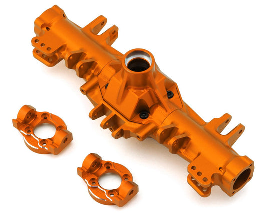 Treal Hobby Losi LMT CNC-Machined Aluminum Front Axle Housing (Orange) (TLHTLMT-127)