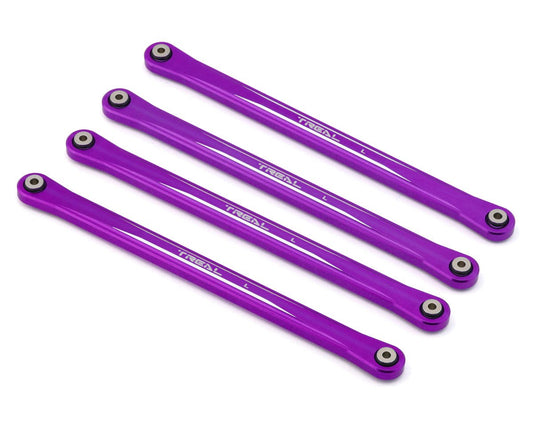 Treal Hobby Losi LMT Aluminum Lower Link Bars (4) (Purple) (TLHTLMT-134)