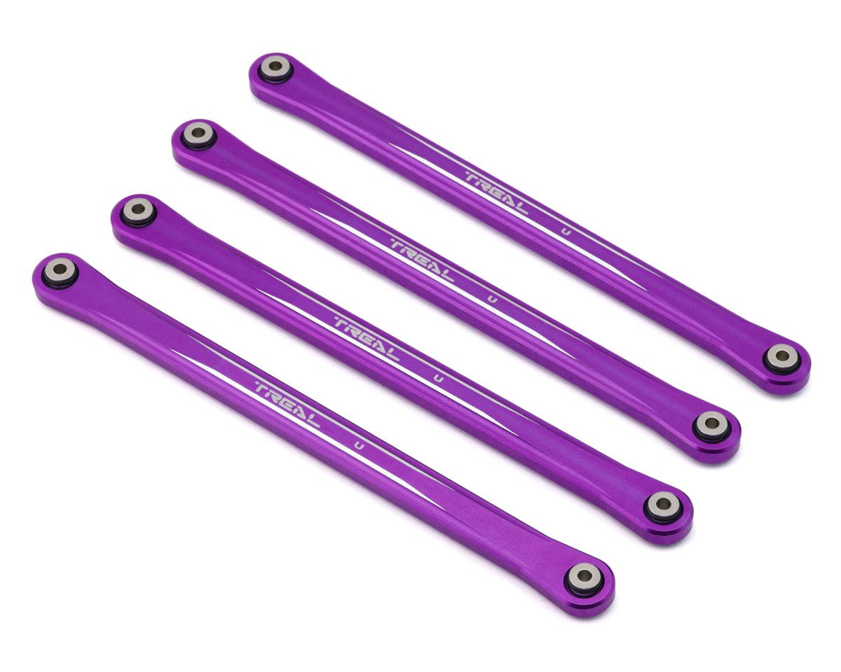 Treal Hobby Losi LMT Aluminum Upper Link Bars (Purple) (4) (TLHTLMT-135)