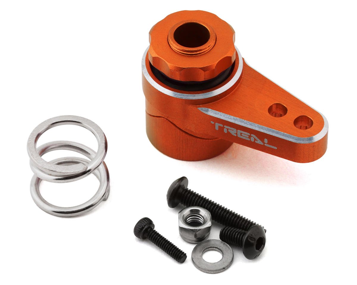 Treal Hobby Losi LMT Aluminum Servo Saver (25T) (Orange) (TLHTLMT-137)