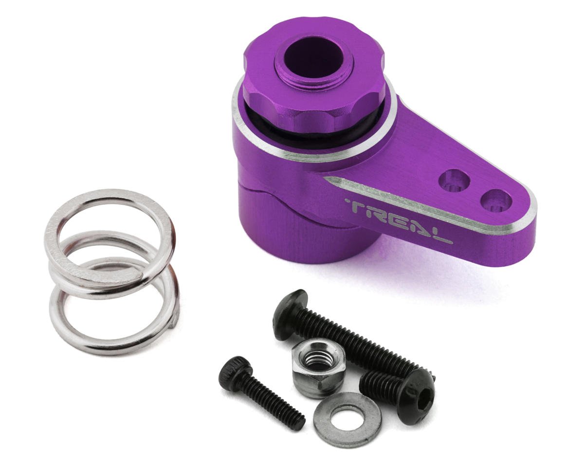 Treal Hobby Losi LMT Aluminum Servo Saver (25T) (Purple) (TLHTLMT-138)
