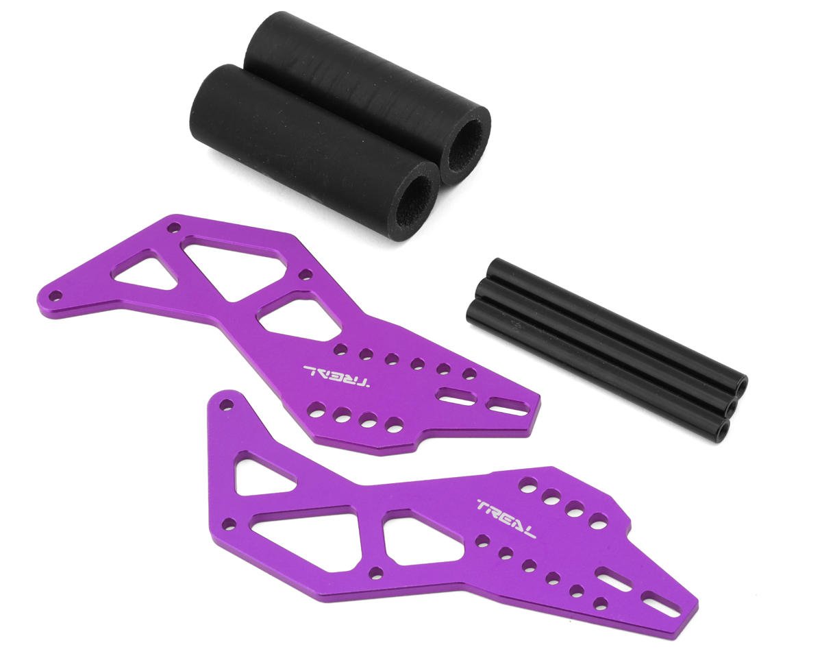 Treal Hobby Losi LMT Aluminum Adjustable STD Wheelie Bar (Purple) (TLHTLMT-143)