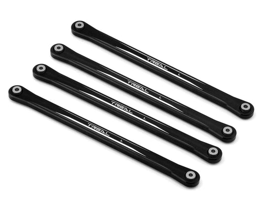 Treal Hobby Losi LMT Aluminum Lower Link Bars (4) (Black) (TLHTLMT-21)