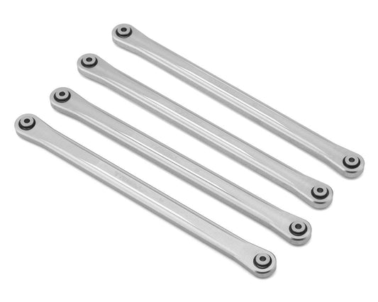Treal Hobby Losi LMT Aluminum Upper Link Bars (4) (Silver) (TLHTLMT-28)