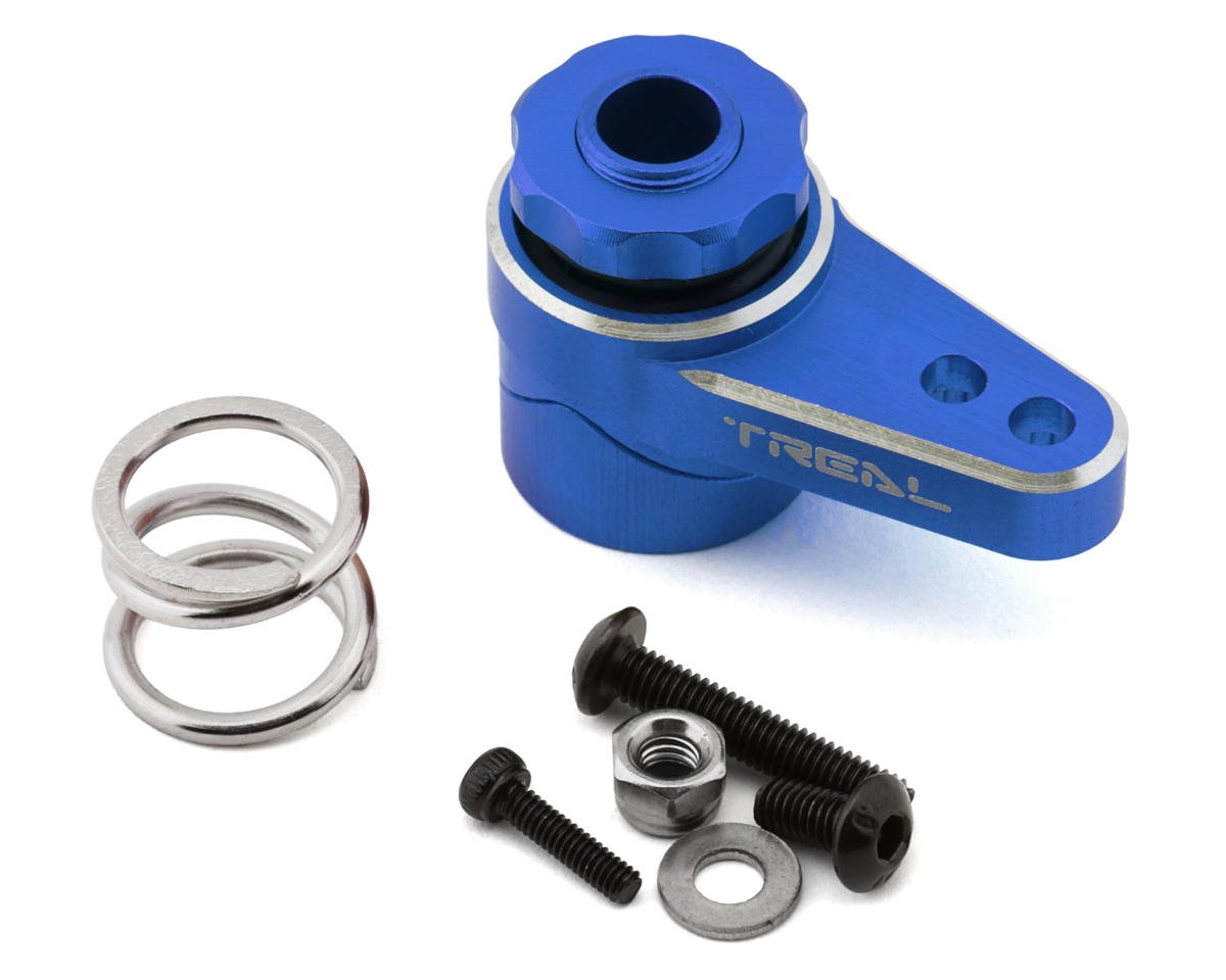 Treal Hobby Losi LMT Aluminum Servo Saver (25T) (Blue) (TLHTLMT-34)
