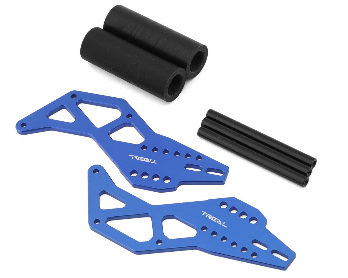 Treal Hobby Losi LMT Aluminum Adjustable STD Wheelie Bar (Blue) (TLHTLMT-90)