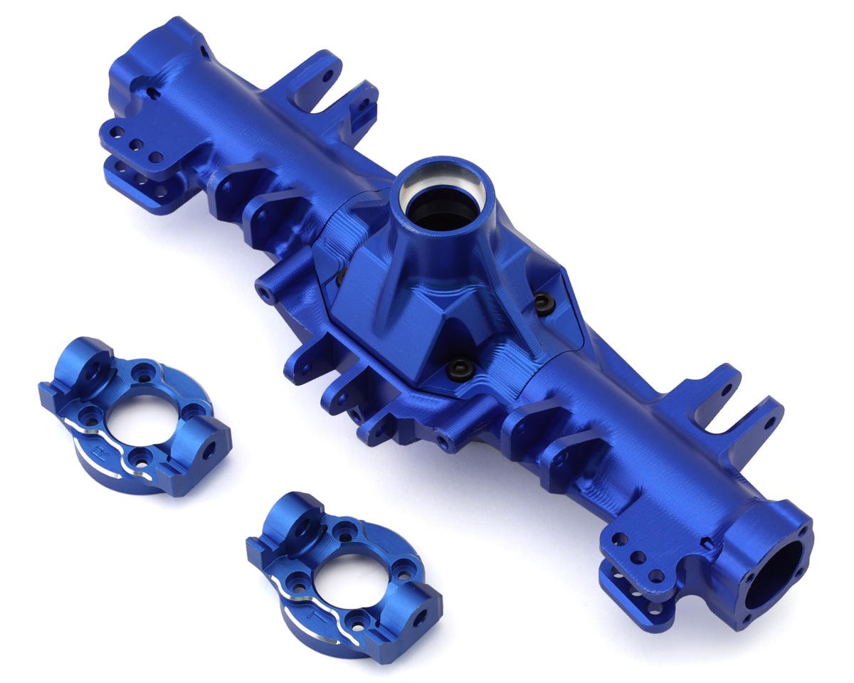 Treal Hobby Losi LMT CNC-Machined Aluminum Front Axle Housing (Blue) (TLHTLMT-93)