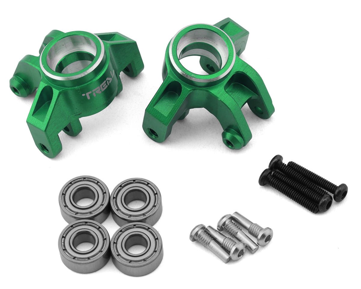 Treal Hobby Losi Mini LMT Aluminum Steering Knuckles (Green) (2) (TLHTLMT18-08)