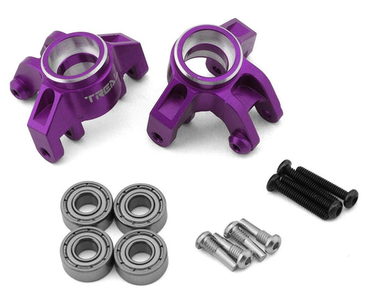 Treal Hobby Losi Mini LMT Aluminum Steering Knuckles (Purple) (2) (TLHTLMT18-09)