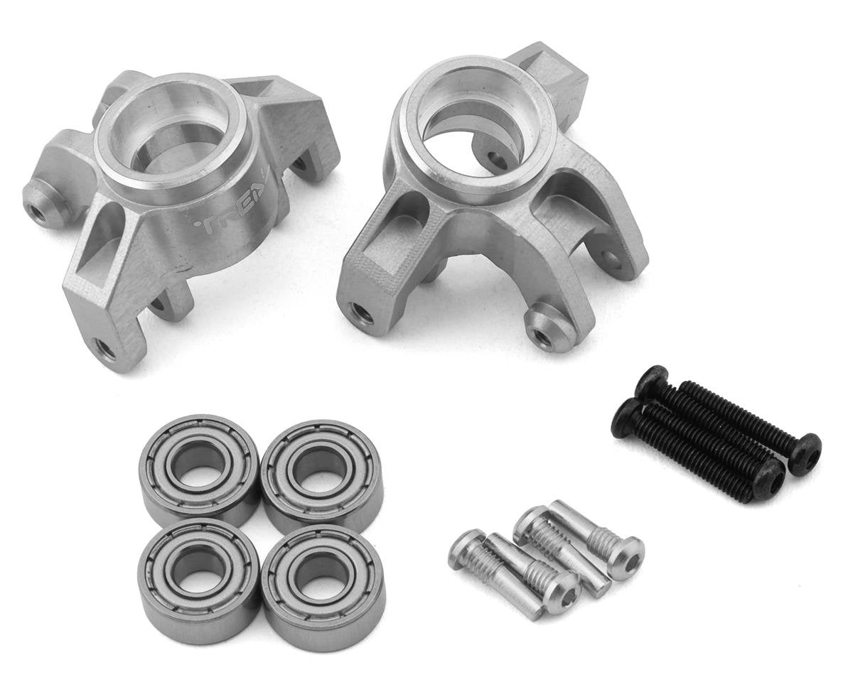 Treal Hobby Losi Mini LMT Aluminum Steering Knuckles (Silver) (2) (TLHTLMT18-10)