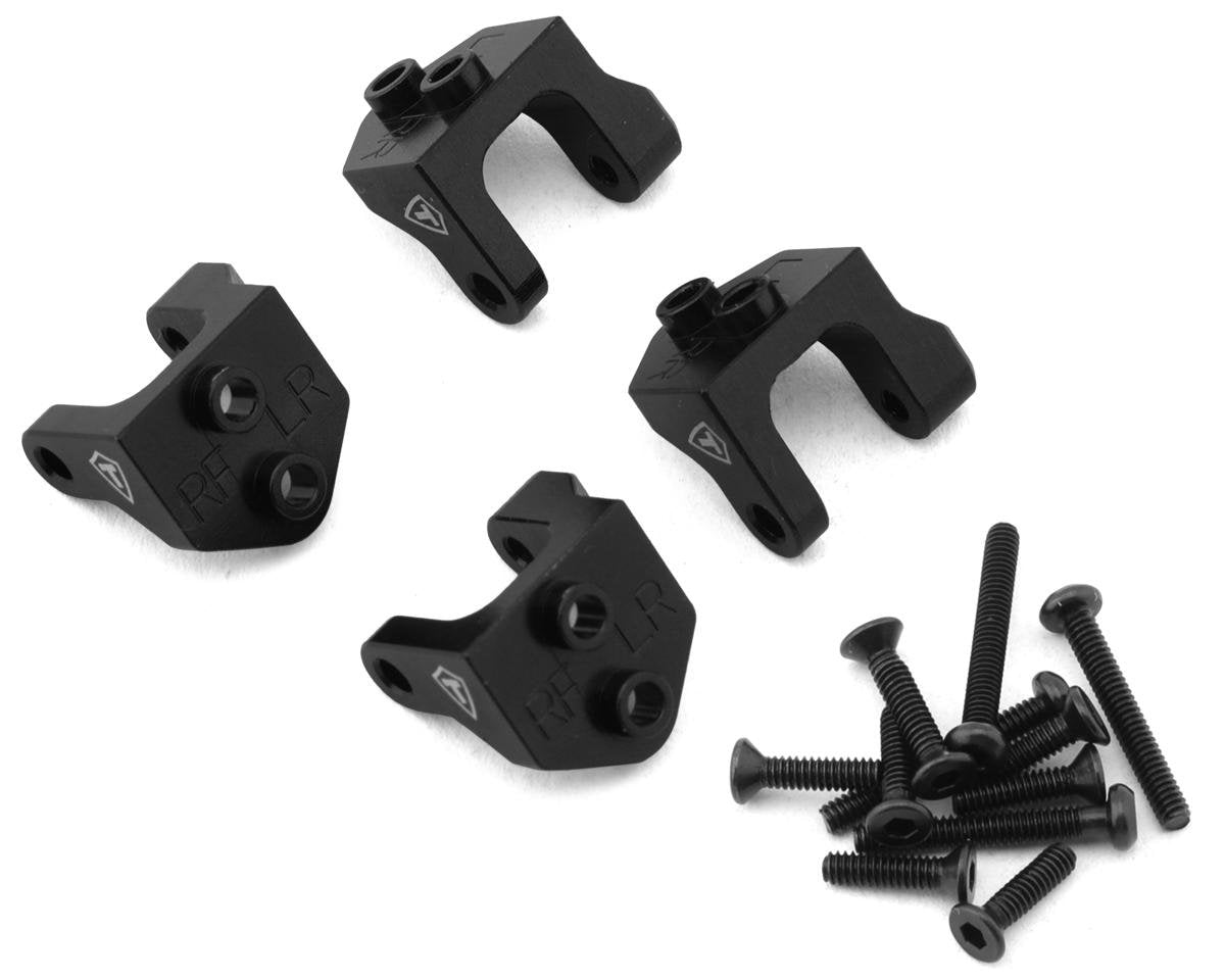 Treal Hobby Losi Mini LMT Aluminum Lower Shock & Links Mounts (Black) (4) (TLHTLMT18-31)